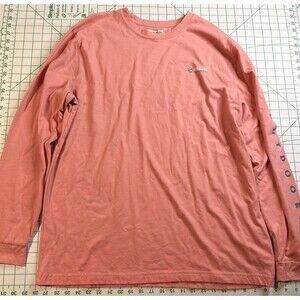MAGELLAN OUTDOORS Mens CORAL Long Sleeve T Shirt Size XL Classic Fit with Logo